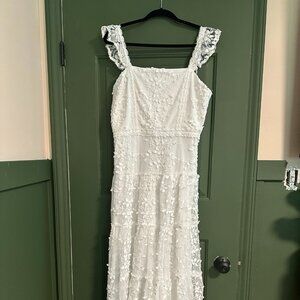 XL Altar'd State Kallie Lace Tiered Maxi Dress